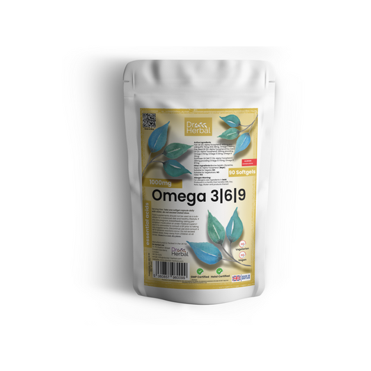 Omega 3 6 9 1000mg Heart & Brain Support 90 Softgels